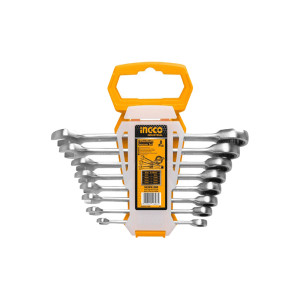 Набор комбинированных гаечных ключей с трещоткой  INGCO HKSPAR 1082 Набор комбинированных гаечных ключей с трещоткой  INGCO HKSPAR 1082