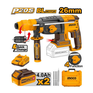 Перфоратор с аккумулятором INGCO CRHLI202289 Перфоратор с аккумулятором INGCO CRHLI202289