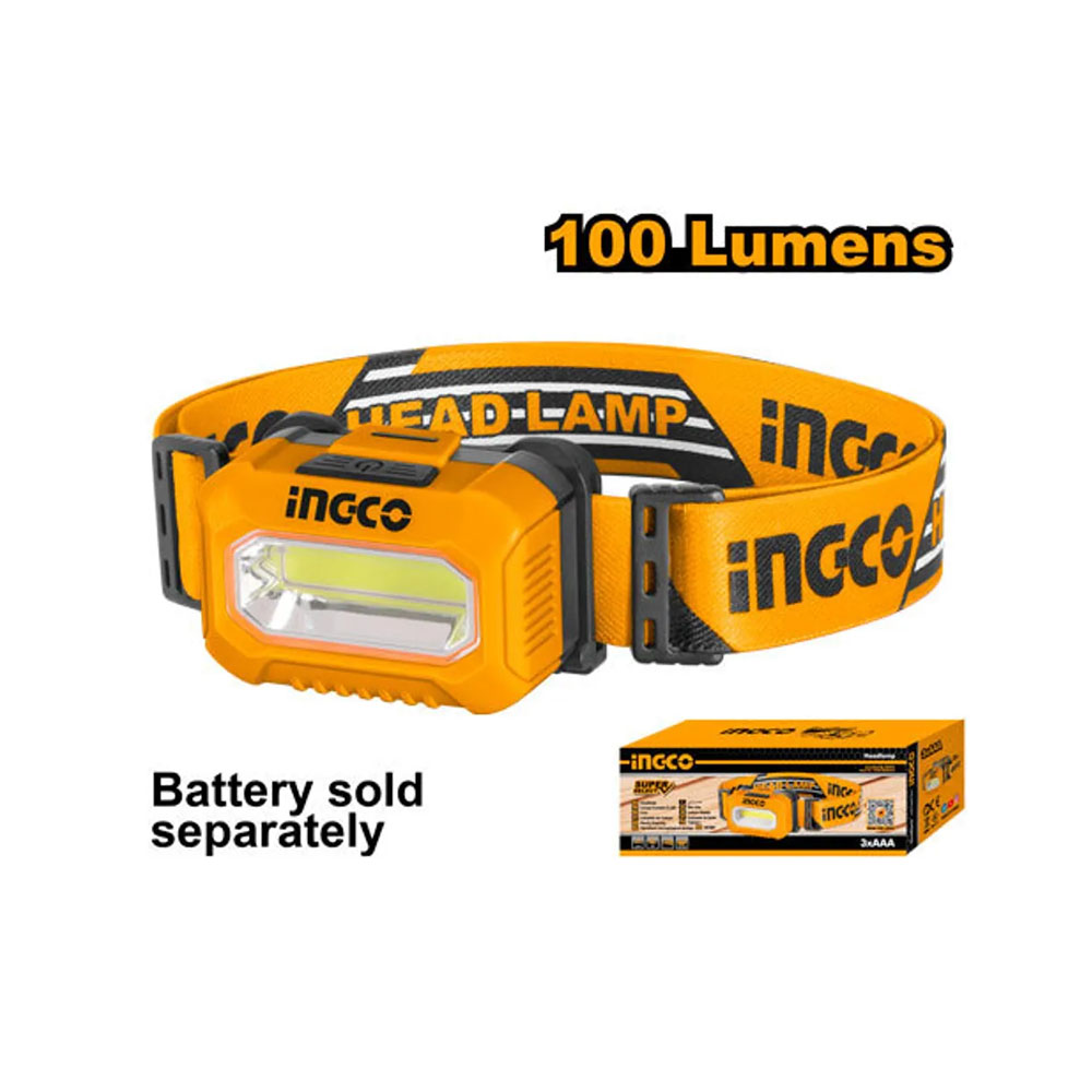 Налобный светодиодный фонарь 100 Лм INGCO HHL013AAA5