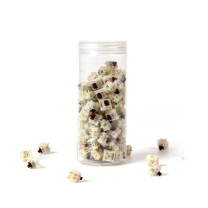 Набор механических переключателей Keychron Gateron Cap, V2 Milky, Brown, 110 pcs