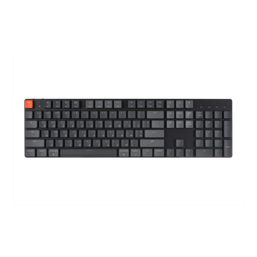 Клавиатура Keychron K5SE 104 Key, Optical, Red, RGB, Hot-Swap, WL, UA, Black