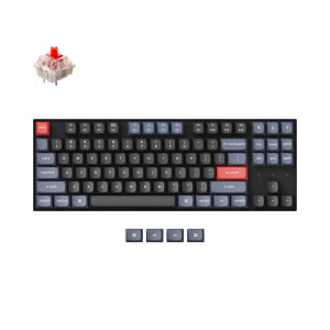 Клавиатура Keychron K8 87Key, Gateron G Pro Red, Hot-Swap, BT/USB-A, EN/UKR, White Led, Черный