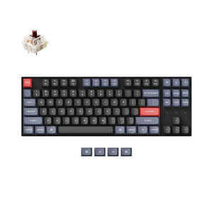 Клавиатура Keychron K8 87Key, Gateron G Pro Brown, Hot-Swap, BT/USB-A, EN/UKR, White Led, Черный