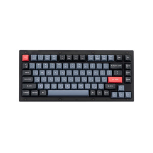 Клавиатура Keychron V1 84Key, K Pro Red, Hot-Swap, QMK, Knob, USB-A, EN/UKR, RGB, Frosted Black