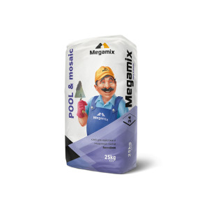 Клей плиточный MEGAMIX MOSAIC для майолики и плитки бассейнов Клей плиточный MEGAMIX MOSAIC для майолики и плитки бассейнов