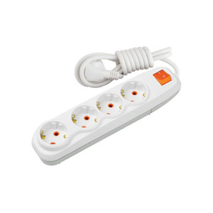 Удлинитель NILSON 4 гнезда с/з и кнопкой 2м
