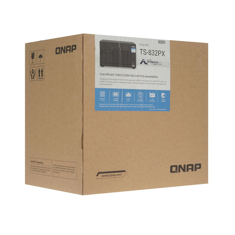 Сетевое хранилище (NAS) QNAP TS-832PX-4G Сетевое хранилище (NAS) QNAP TS-832PX-4G