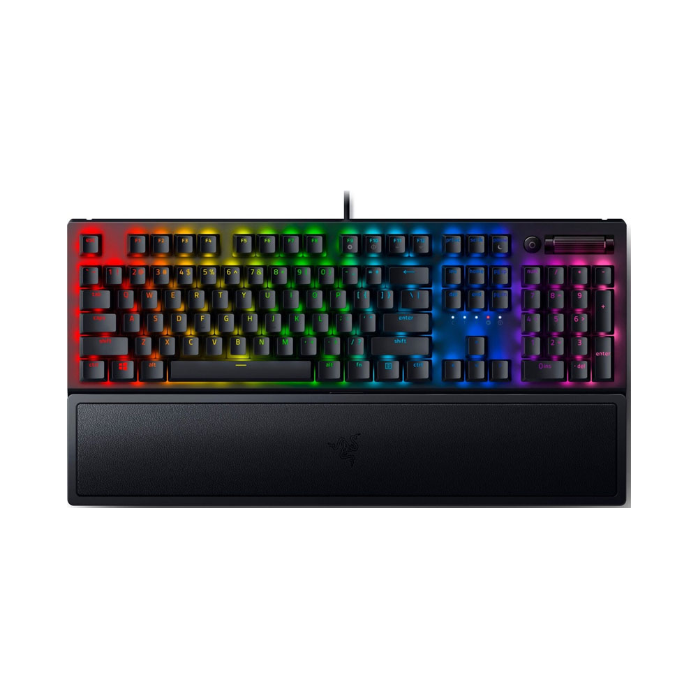 Клавиатура Razer BlackWidow V3 RGB, 108key, Yellow Switch, USB RU, чёрный