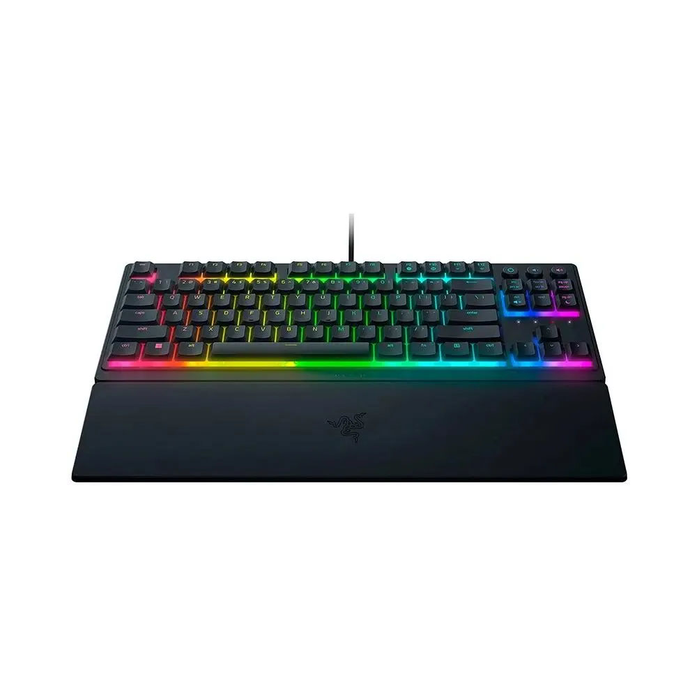 Клавиатура Razer Ornata V3 TKL 84key, Mecha-Membrane Switch, USB-A, EN/RU, RGB, чёрный Клавиатура Razer Ornata V3 TKL 84key, Mecha-Membrane Switch, USB-A, EN/RU, RGB, чёрный