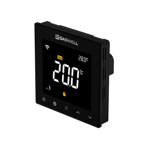 Термостат с ЖК экраном SASWELL SAS922WHL-7W-S-WIFI (черный)
