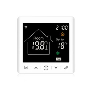 Комнатный термостат с сенсорным управлением SASWELL TR9B-WIFI-WP белый