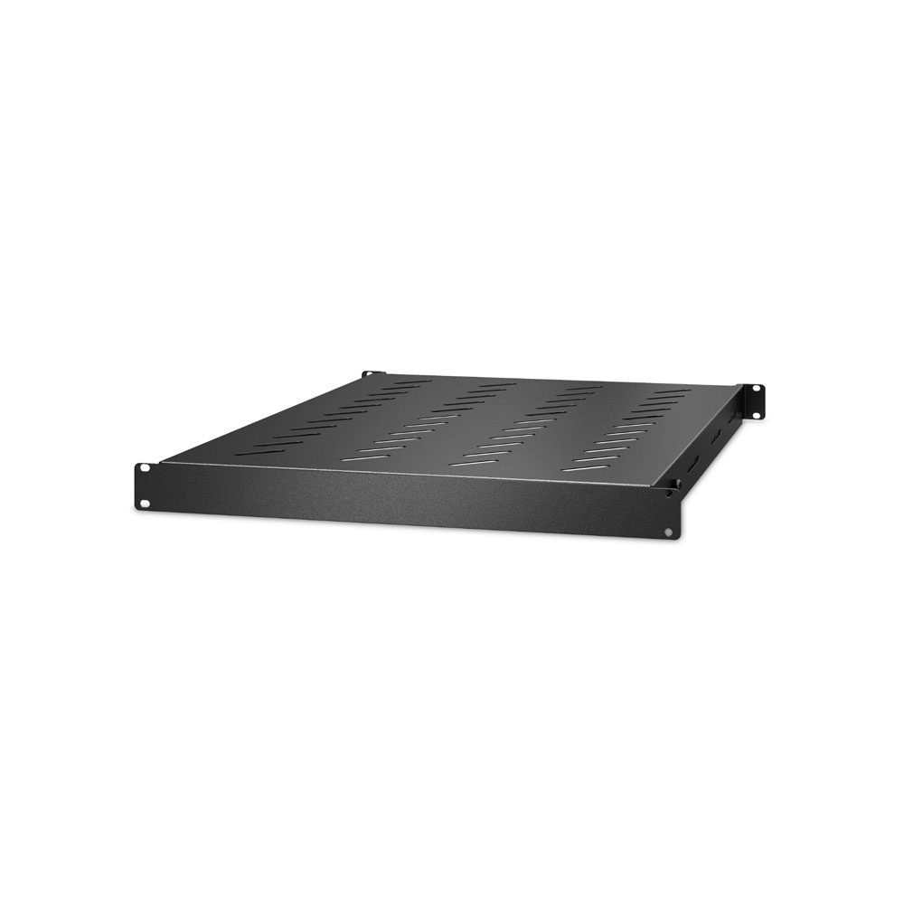 Полка короткая Schneider Electric 19", 1U, Easy Rack, нагрузка 50кг, чёрная