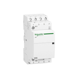 Модульный контактор Schneider Electric iCT 25A 4НО 220/240В АС 50ГЦ, Acti 9 iCT Модульный контактор Schneider Electric iCT 25A 4НО 220/240В АС 50ГЦ, Acti 9 iCT