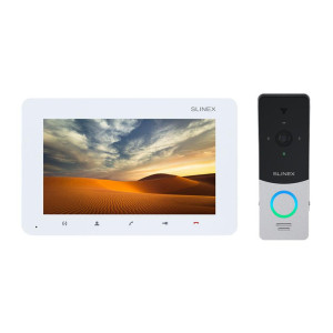 Комплект видеодомофон Slinex SM-07MHD, белый + вызывная панель ML-20HD, серебристый чёрный Комплект видеодомофон Slinex SM-07MHD, белый + вызывная панель ML-20HD, серебристый чёрный