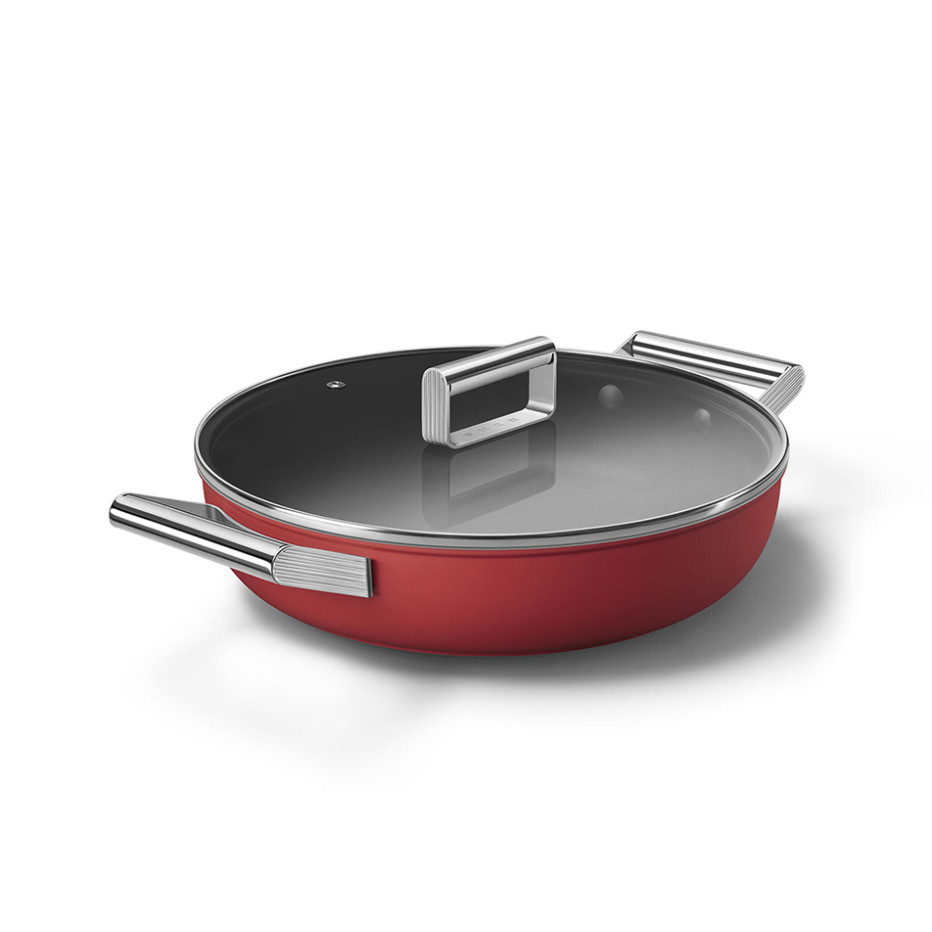Сковорода глубокая Smeg CKFD2811RDM 28см