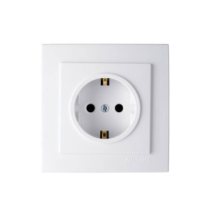 Розетка с заземлением NILSON TOURAN