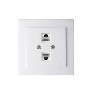 Розетка Компьютерная Rj45 NILSON TOURAN двойная