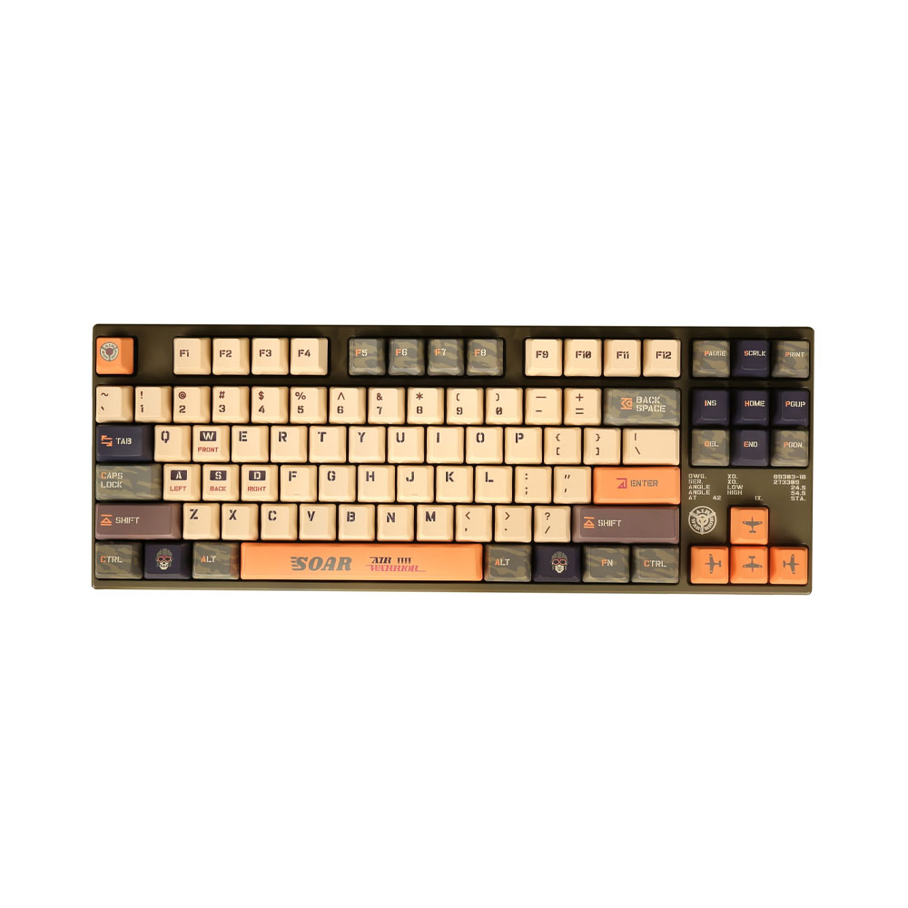 Клавиатура Varmilo VEA87 Warrior-Soar, TTC Speed Gold, EN