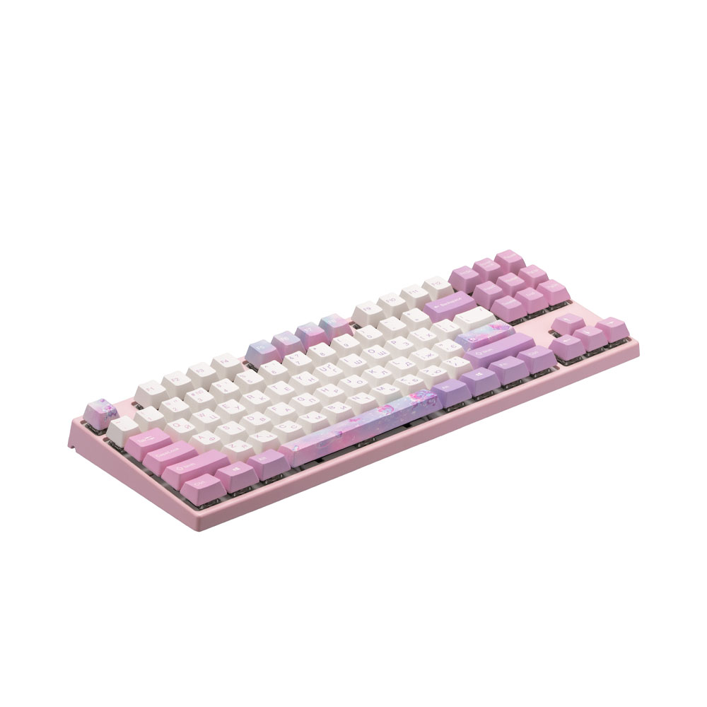 Клавиатура Varmilo VED87 Dreams On Board 87Key, Cherry Mx Red, BT/USB-A, EN/UKR, No Led, Розовый Клавиатура Varmilo VED87 Dreams On Board 87Key, Cherry Mx Red, BT/USB-A, EN/UKR, No Led, Розовый