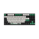 Клавиатура Varmilo VEM87 Panda R2 87Key, EC V2 Daisy, USB-A, EN/UKR, White Led, Зеленый