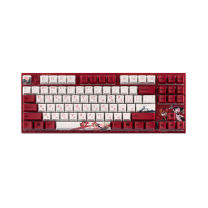 Клавиатура Varmilo VEM87 Koi 87Key, EC V2 Sakura, USB-A, EN/UKR, White Led, Красный