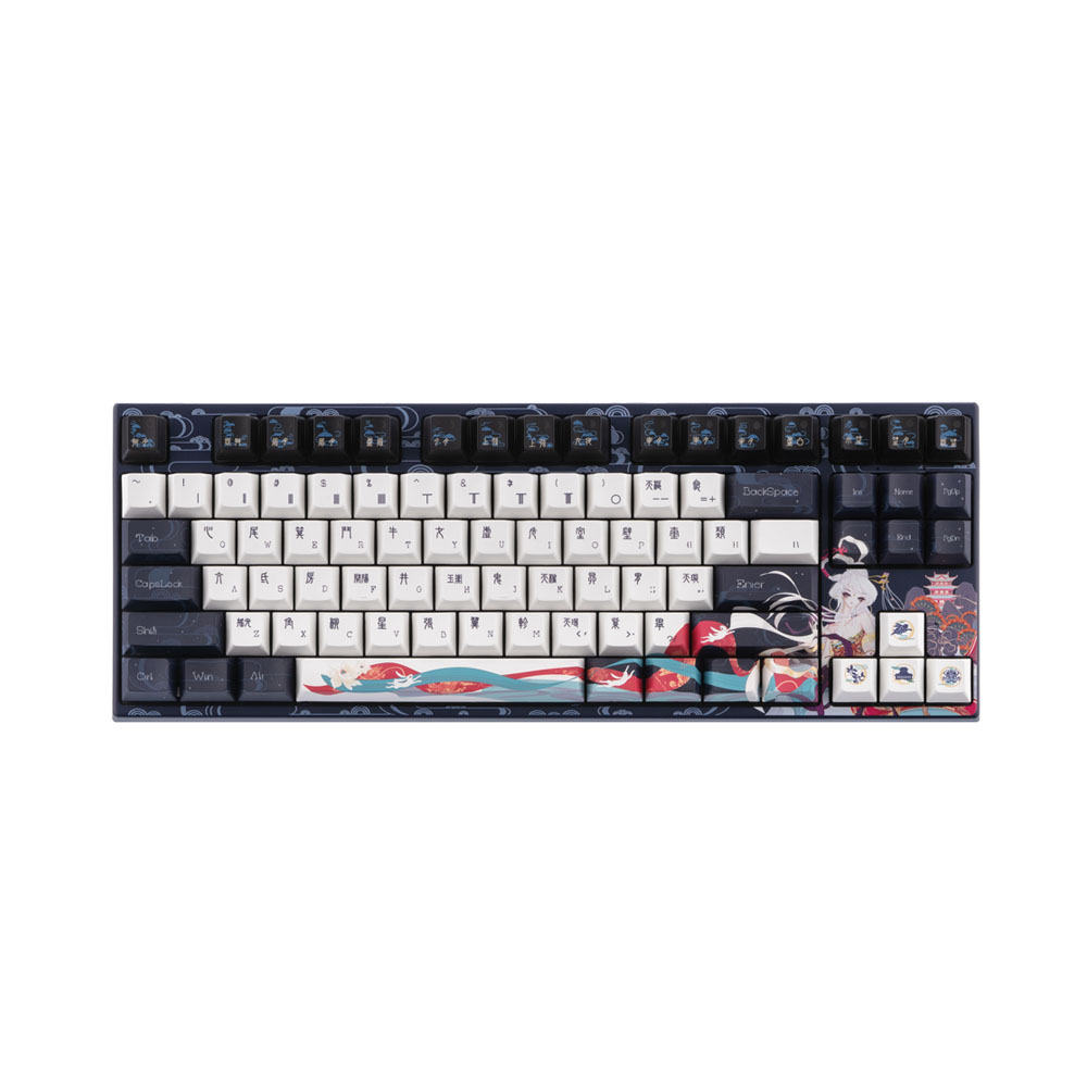 Клавиатура Varmilo VPM87 Chang'e 87Key, EC V2 Sakura, USB-A, EN, White Led, Синий