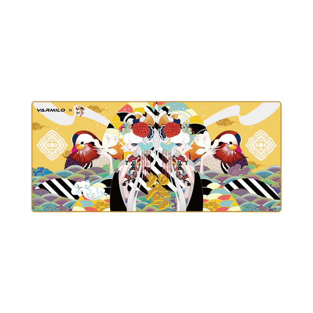 Коврик для мыши Varmilo Lovebirds Gold Desk Mat XL (900х400х3мм)