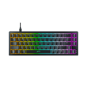 Клавиатура Cherry Xtrfy K5 68Key, Kailh Red, USB-A, EN/UA, Hot-swap, RGB, Чёрный