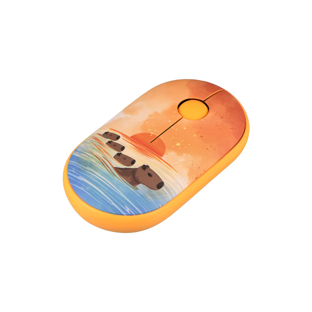 Мышь 2E MF300 CAPYBARA:SUNSET Silent WL BT, желтый
