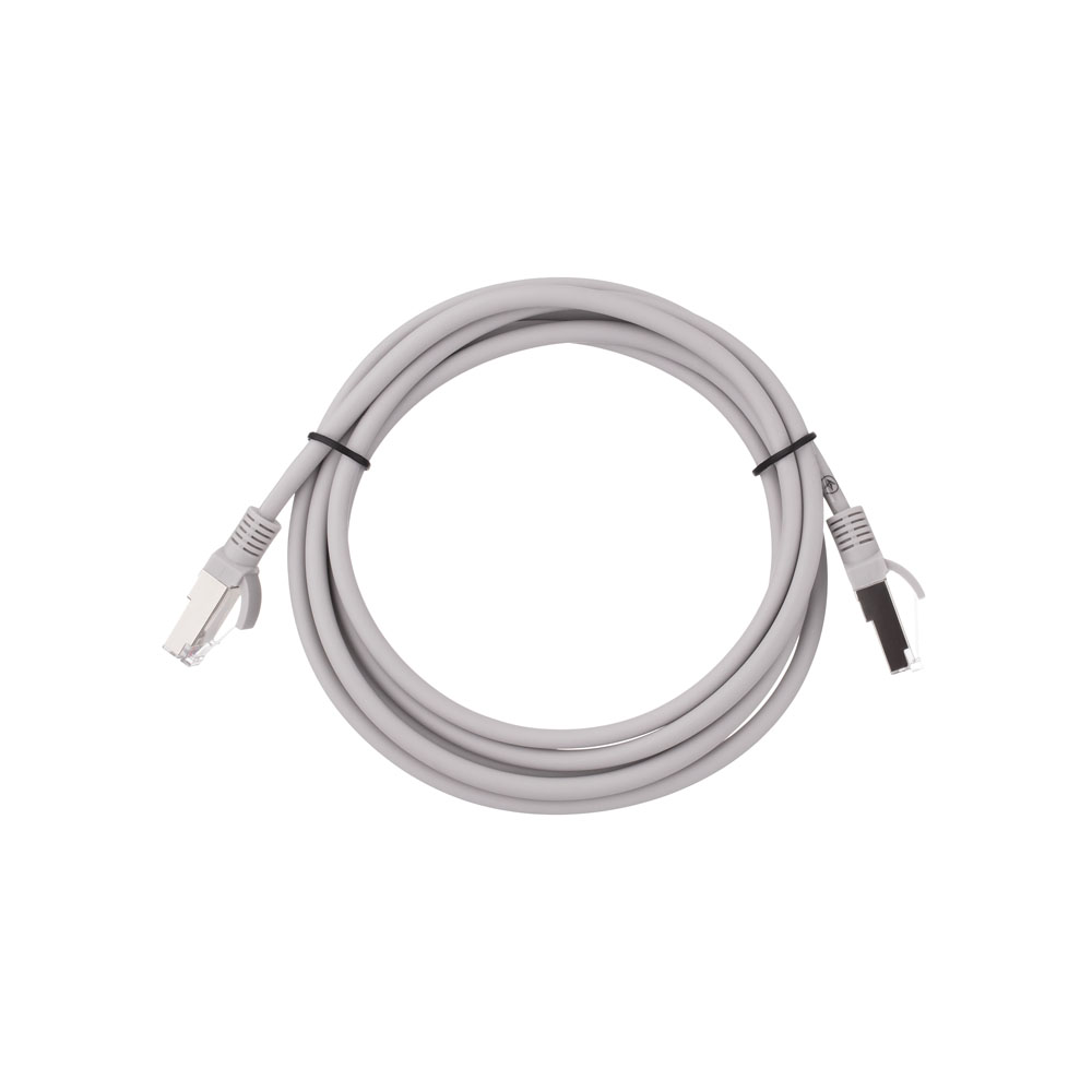 Патч-корд 2E САТ 5e, FTP, 3м, 26AWG, RJ45, 7/0.16, Cu, LSZH, серый