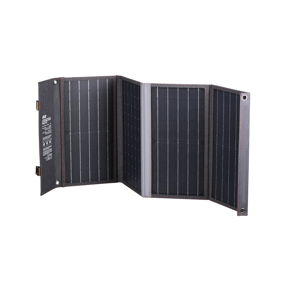 Портативная солнечная панель 2E 36 Вт зарядное устройство, USB-С 20W, USB-A 18W