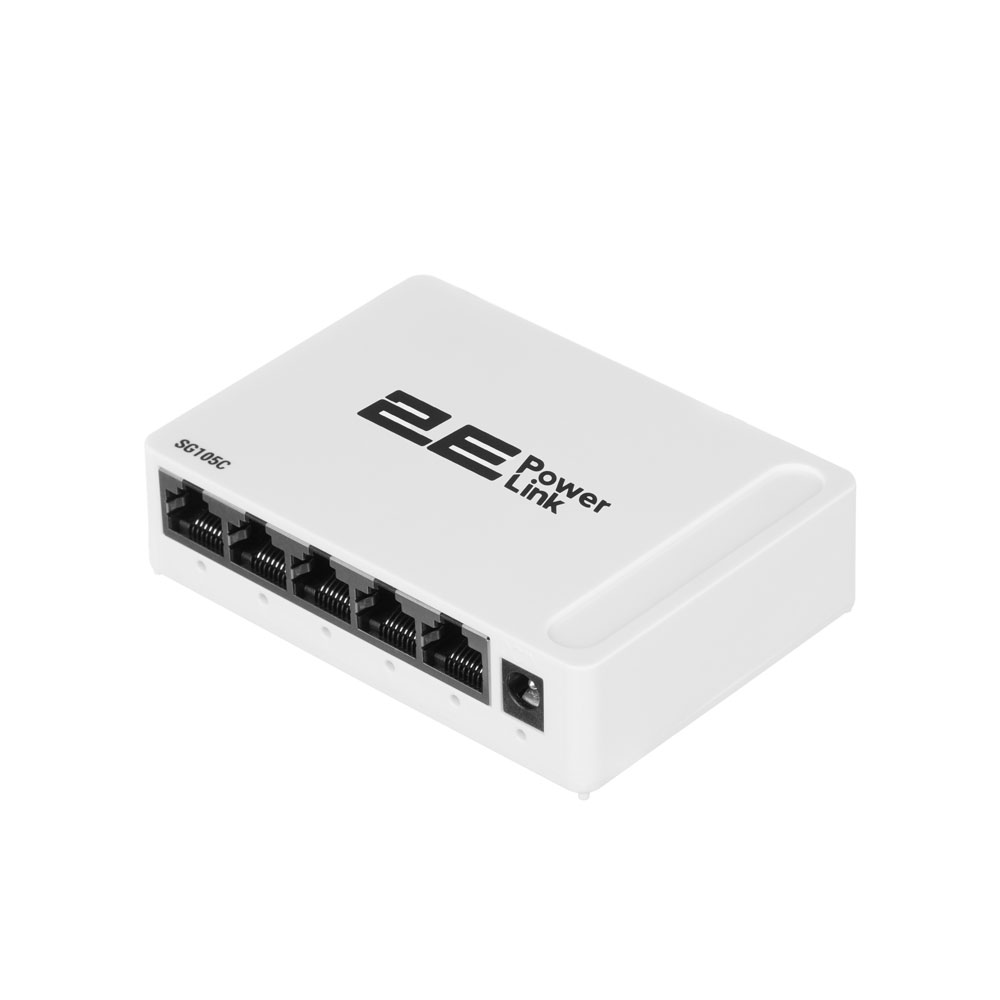 Коммутатор 2E PowerLink SG105C 5xGE, Гигабитный, неуправляемый, десктоп