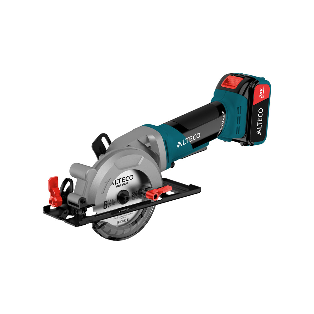 Бесщеточная аккумуляторная мини циркулярная пила ALTECO CMCSB 20115 Li BL