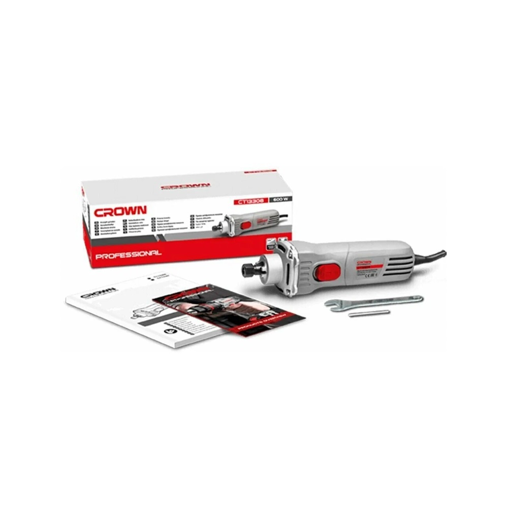 Прямая шлифмашина CROWN CT13308 6mm 600W