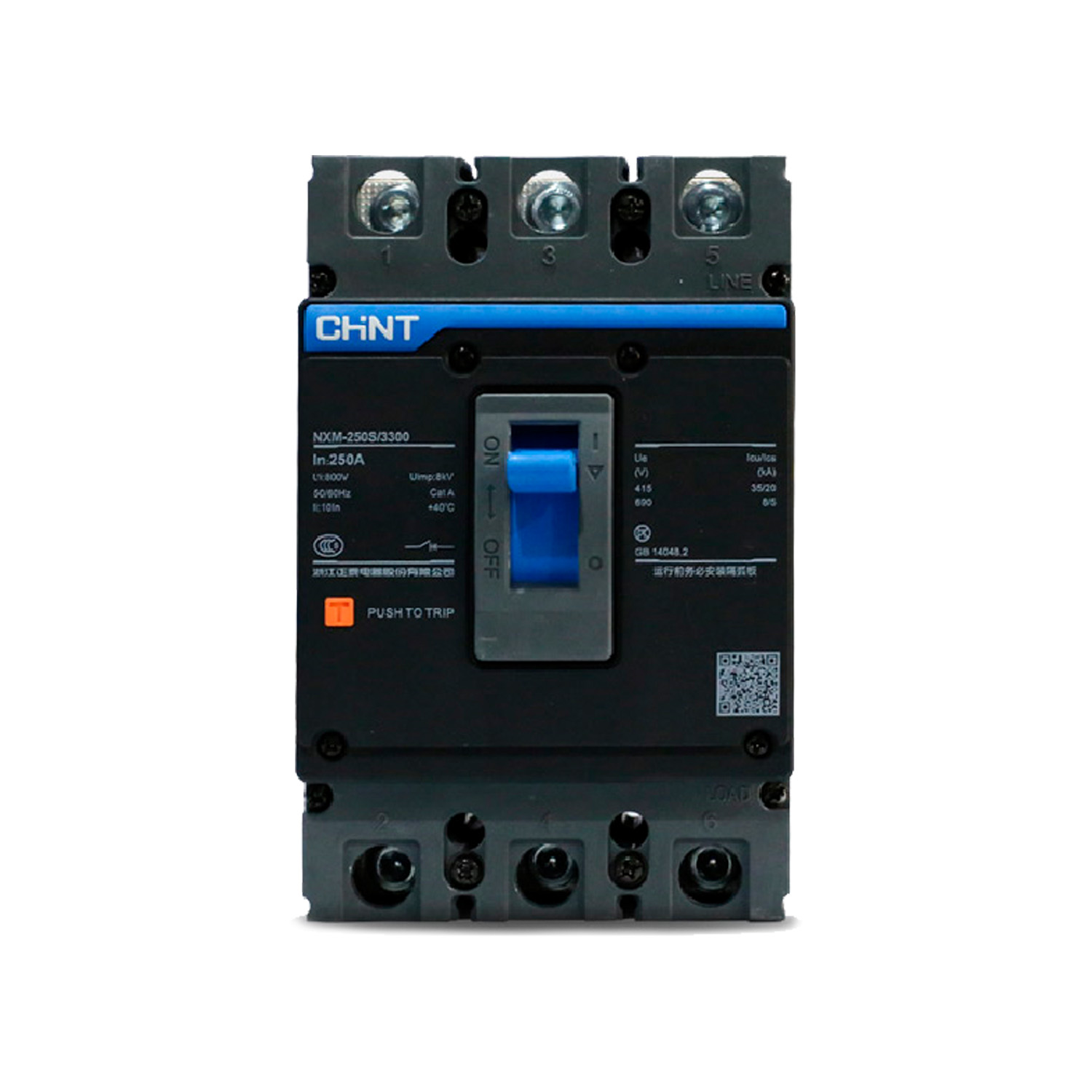 Автомат выключатель CHINT NEXT NXM-160S 3P 160A