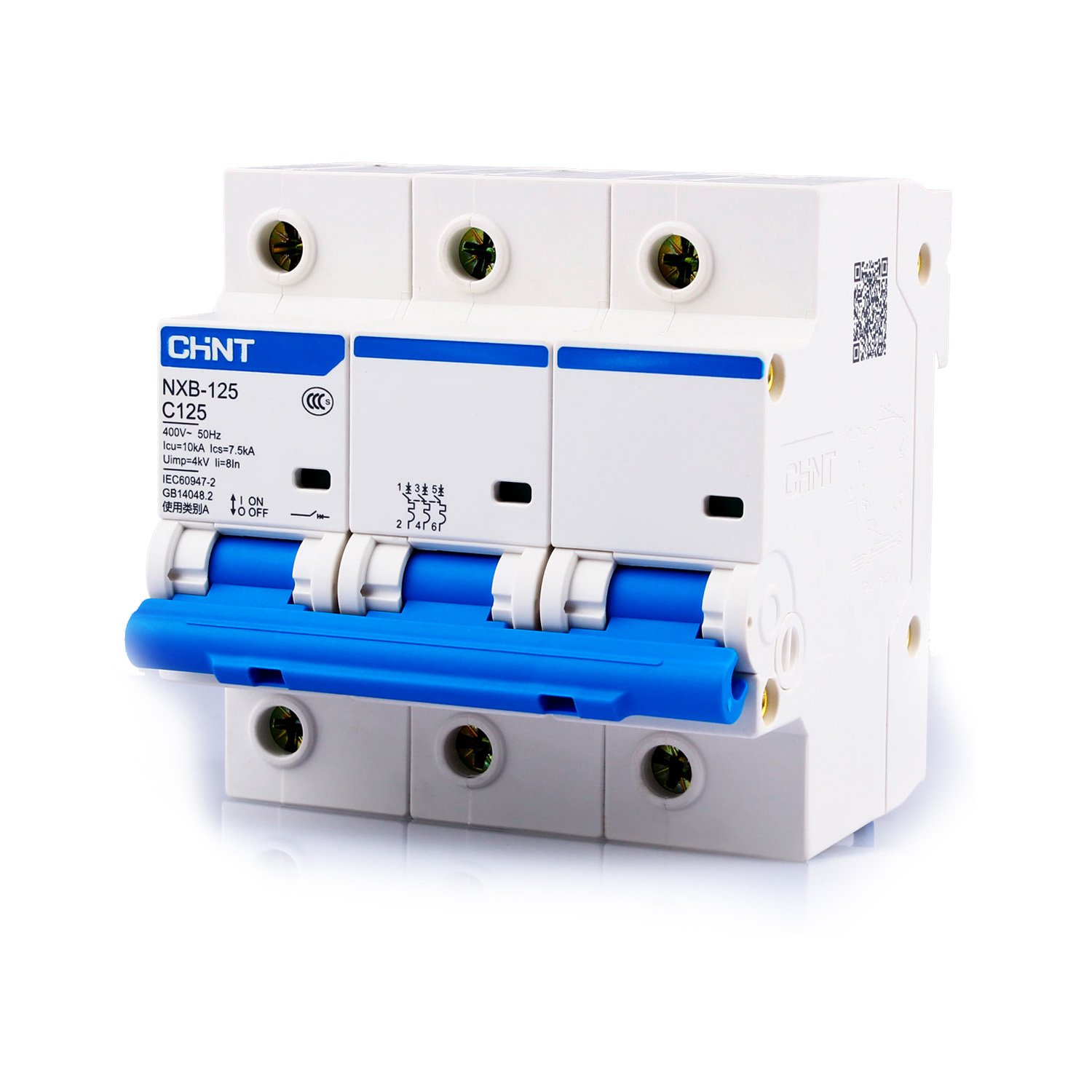Автомат выключатель модульный CHINT NEXT NXB-125 3P на 125А