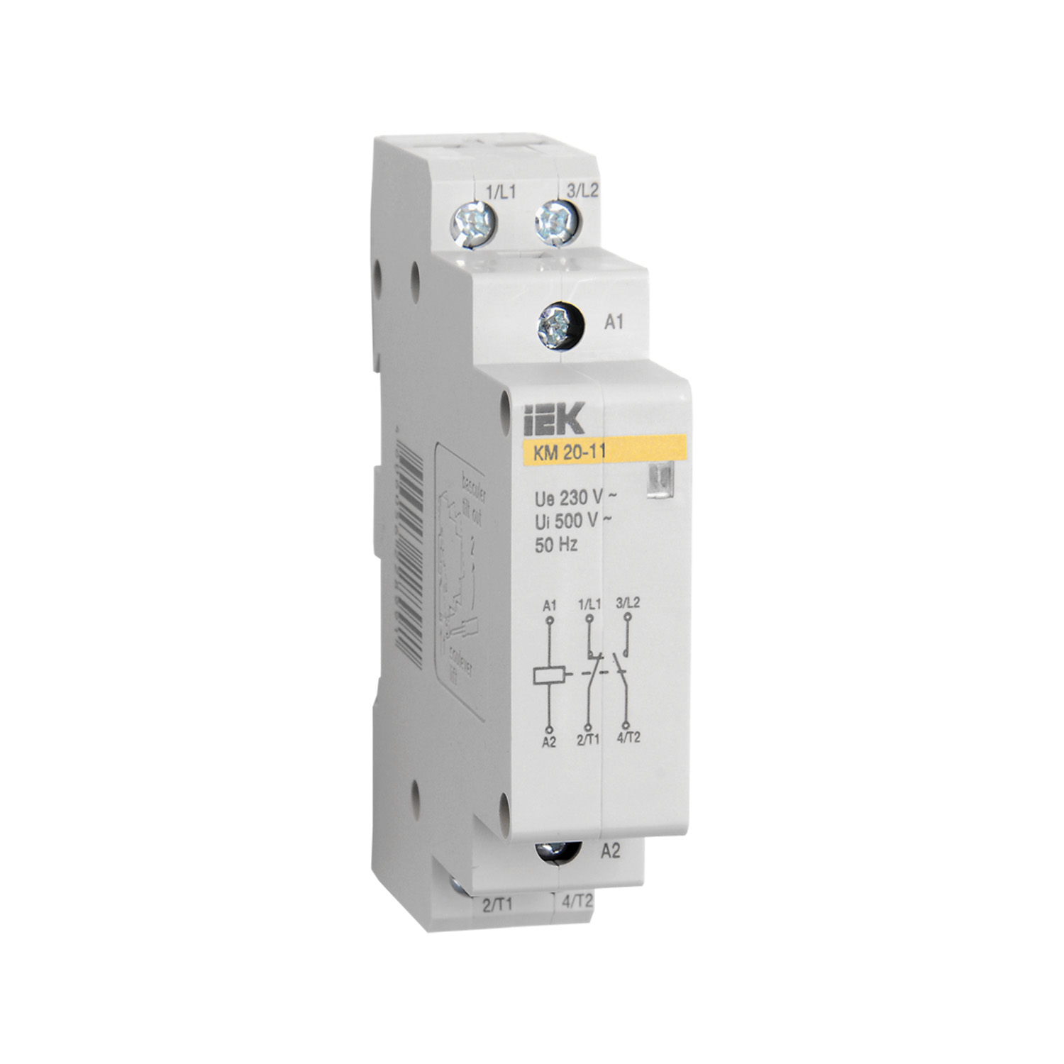 Контактор модульный IEK КМ20-20 AC/DC