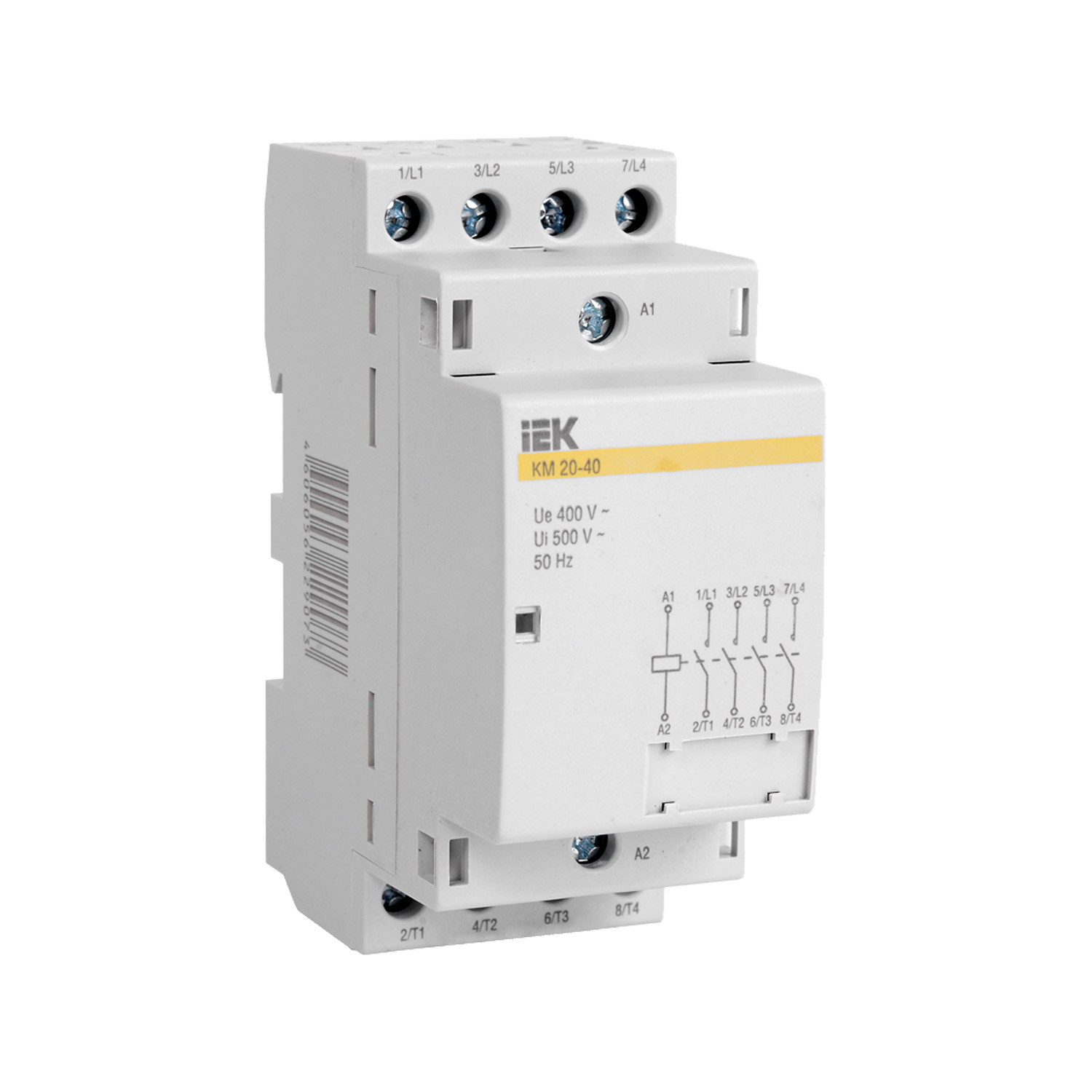 Контактор модульный IEK КМ40-40 AC/DC