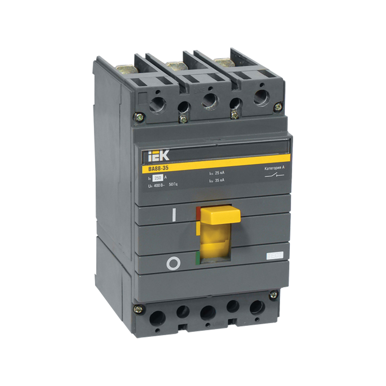 Автомат выключатель силовой IEK ВА88-35 3P 200А 35кА