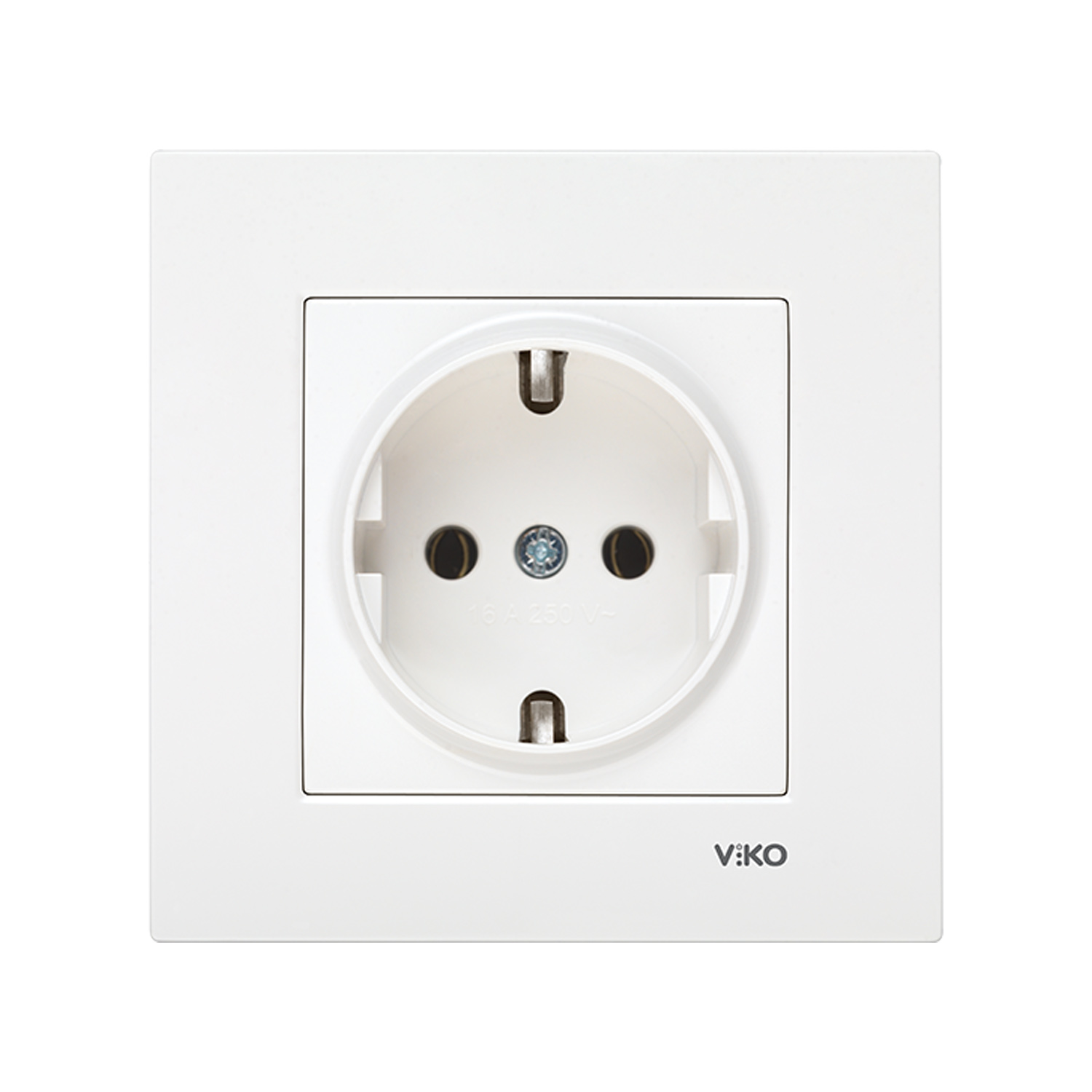 Розетка VIKO KARRE одинарная с заземлением 16А