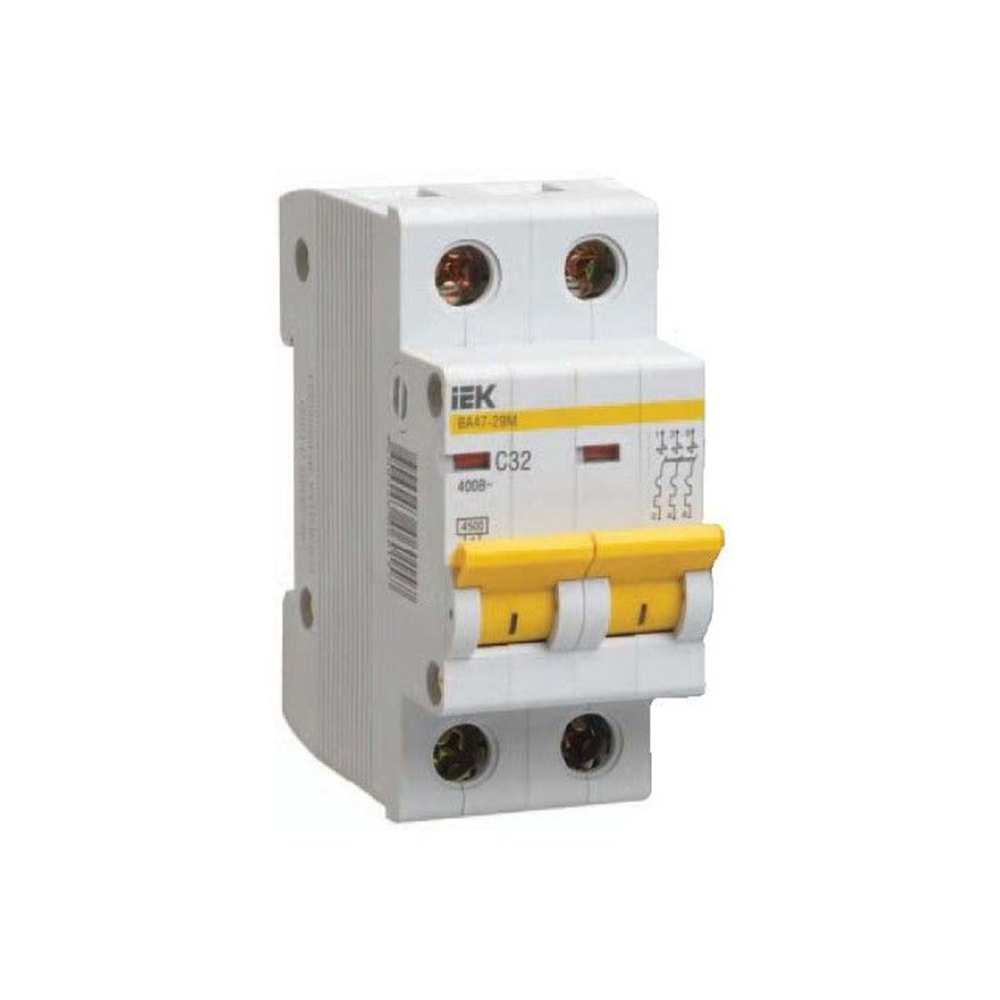Автомат выключатель модульный IEK ВА 47-29 2P 20А 4,5кА
