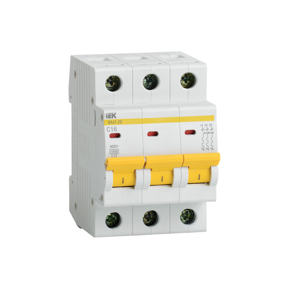 Автомат выключатель модульный IEK ВА 47-29 3P 20А 4,5кА