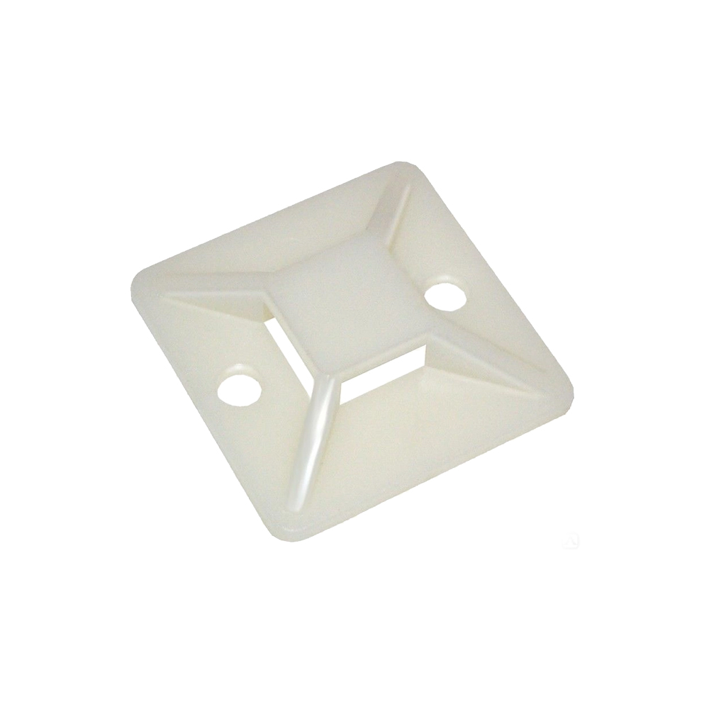 Площадка самоклеящаяся IEK 30х30 белая под хомуты (20шт)