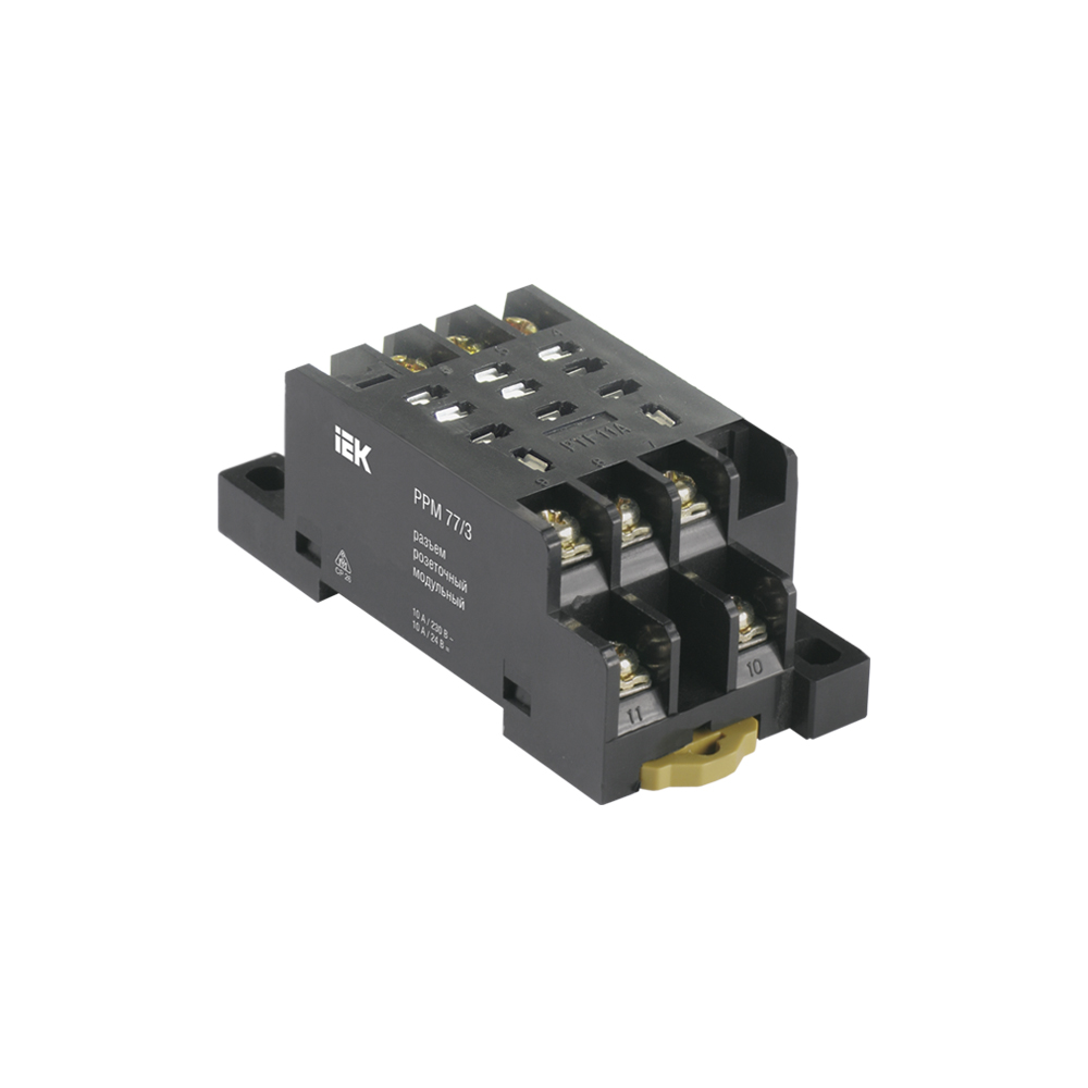 Разъем розеточный модульный IEK РРМ78/3(PYF11A) для РЭК78/3(MY3)