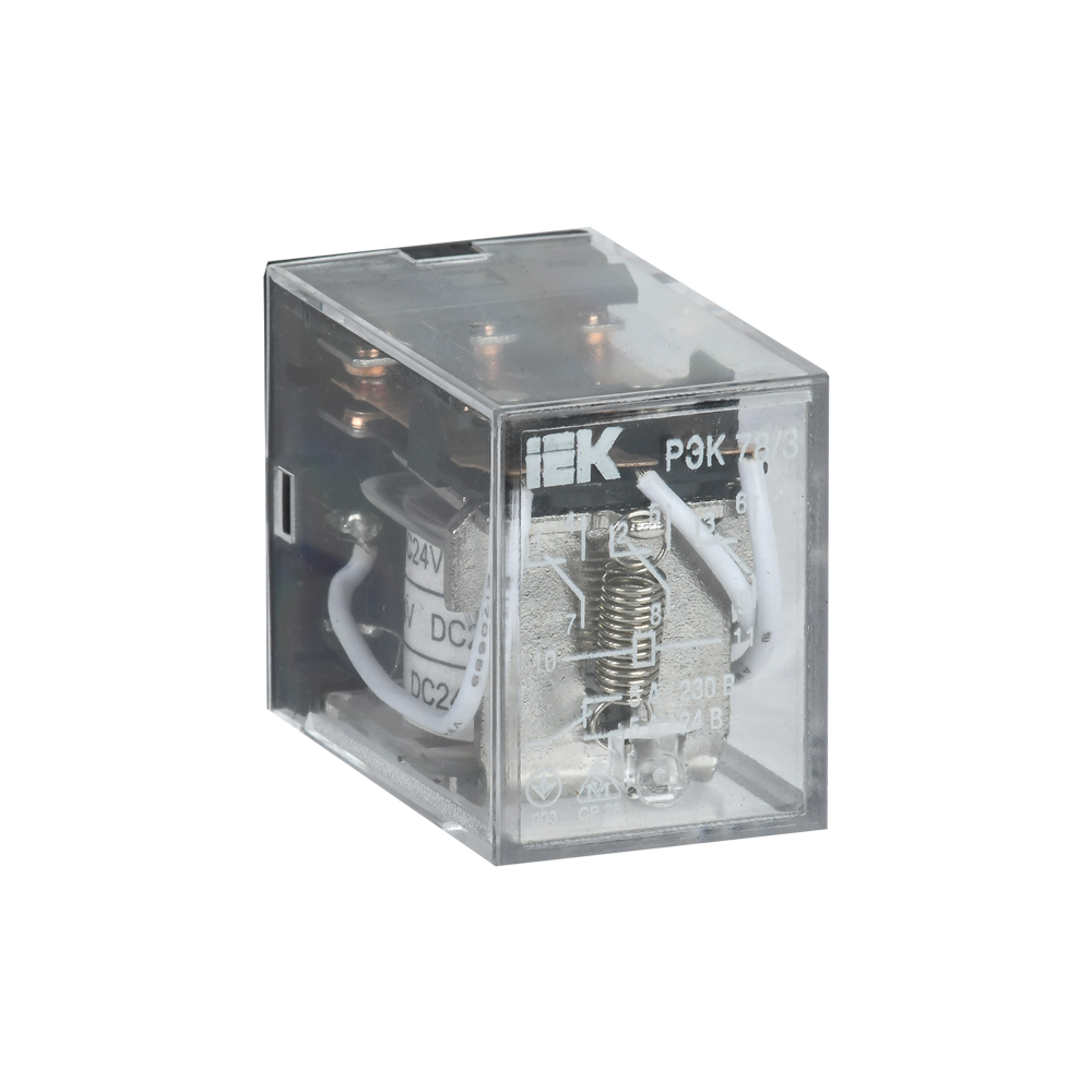 Реле промежуточное IEK РЭК78/3(MY3) 5А 24В DC