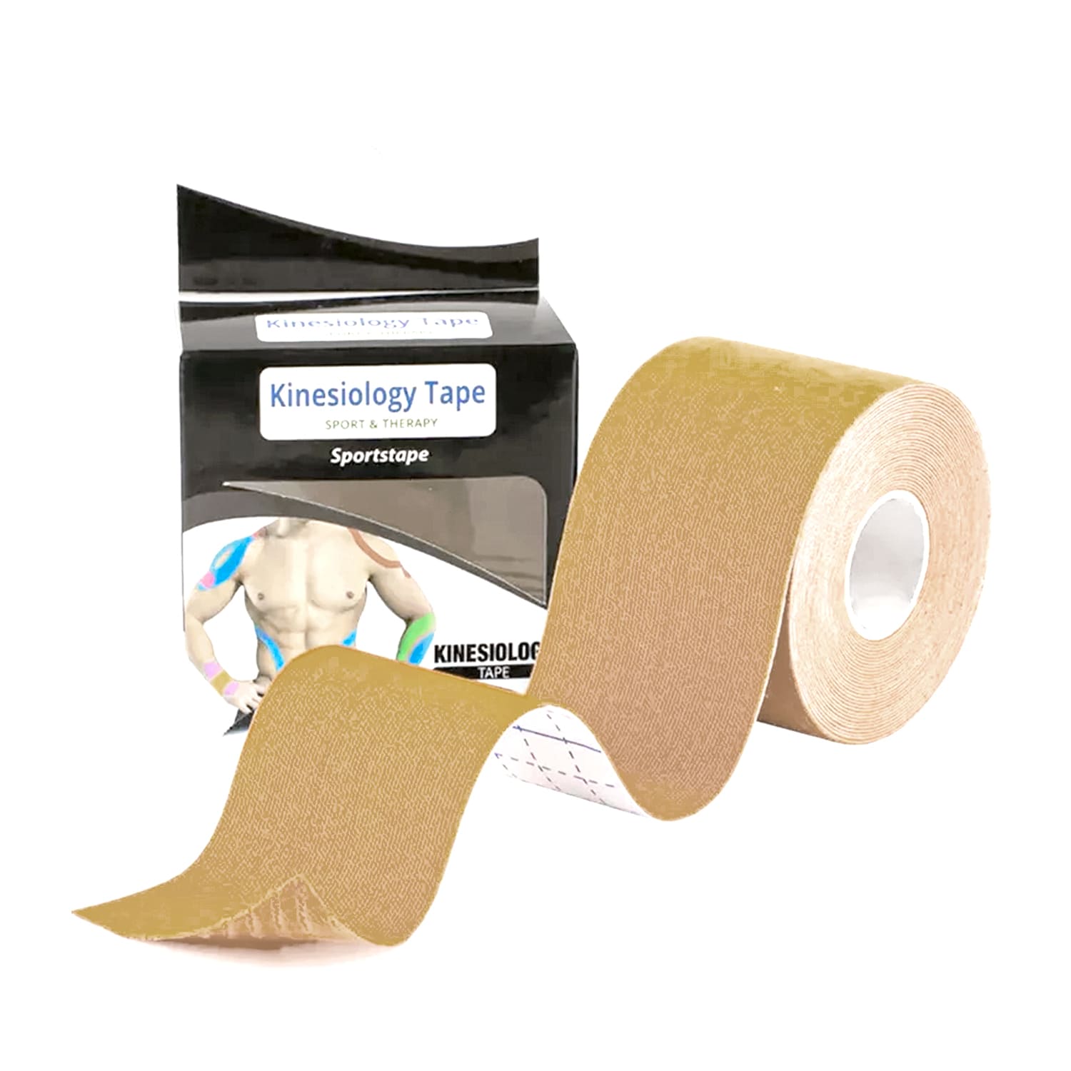 Кинезио тейп для тела Sportstape 5x5 см