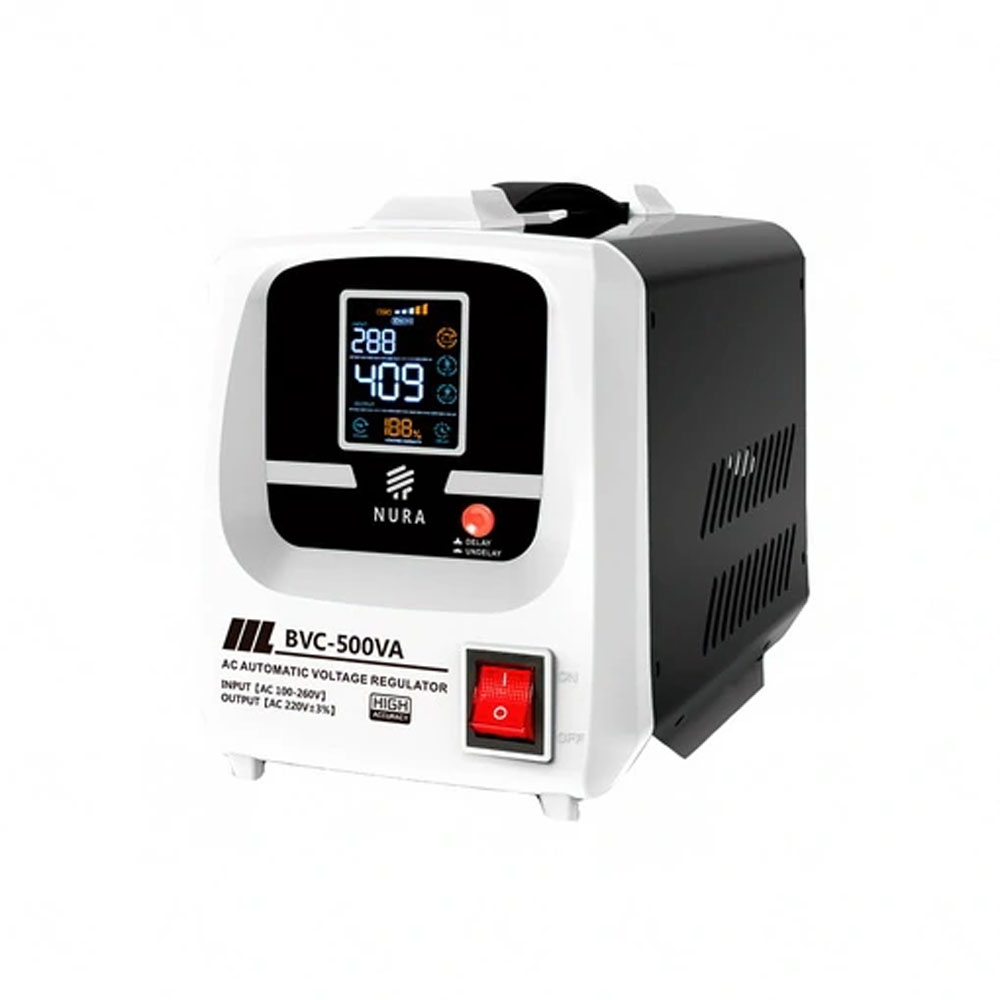 Стабилизатор напряжения NURA (100-260V) BVC-500VA Латерный