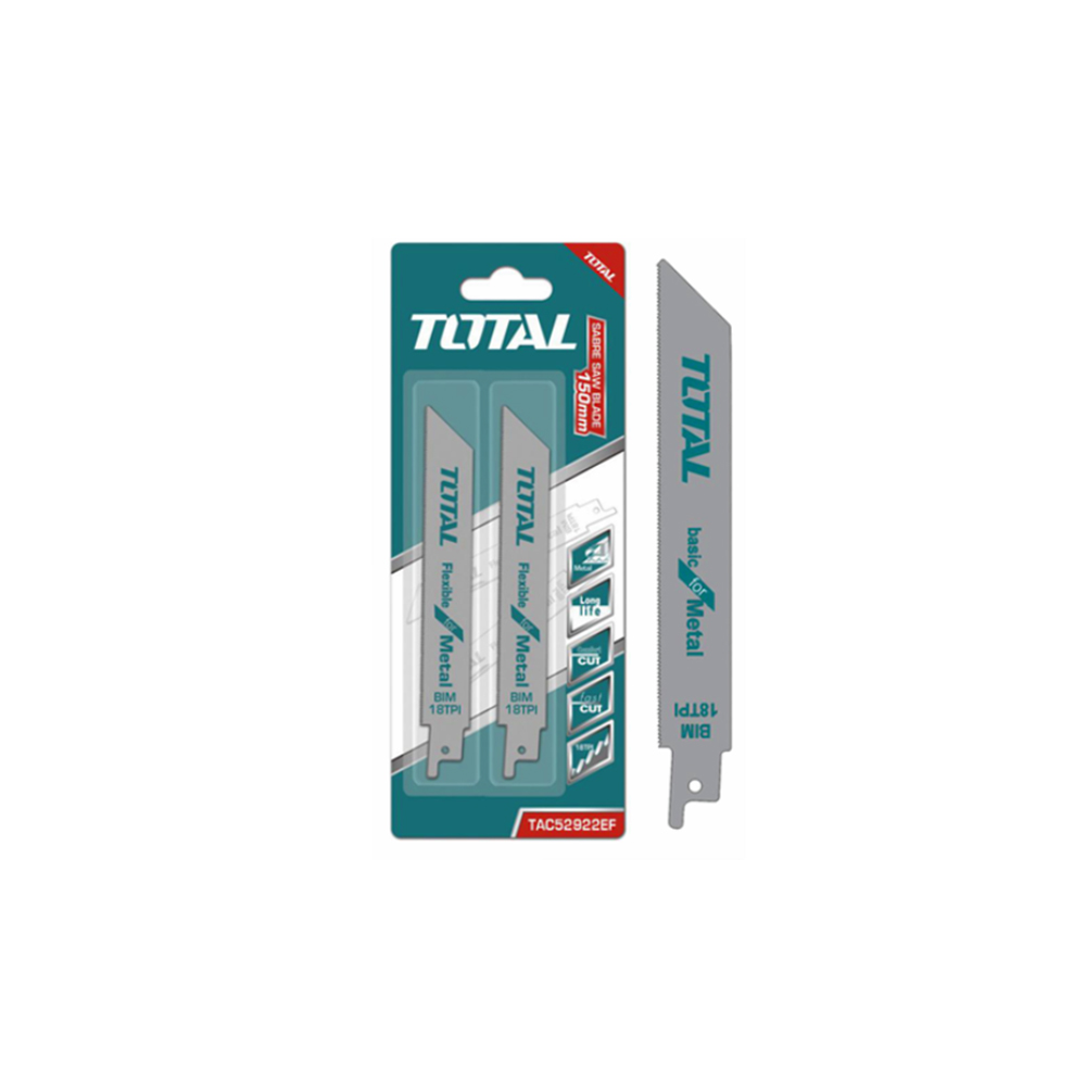 Полотна для сабельной пилы по металлу TOTAL TAC52922EF