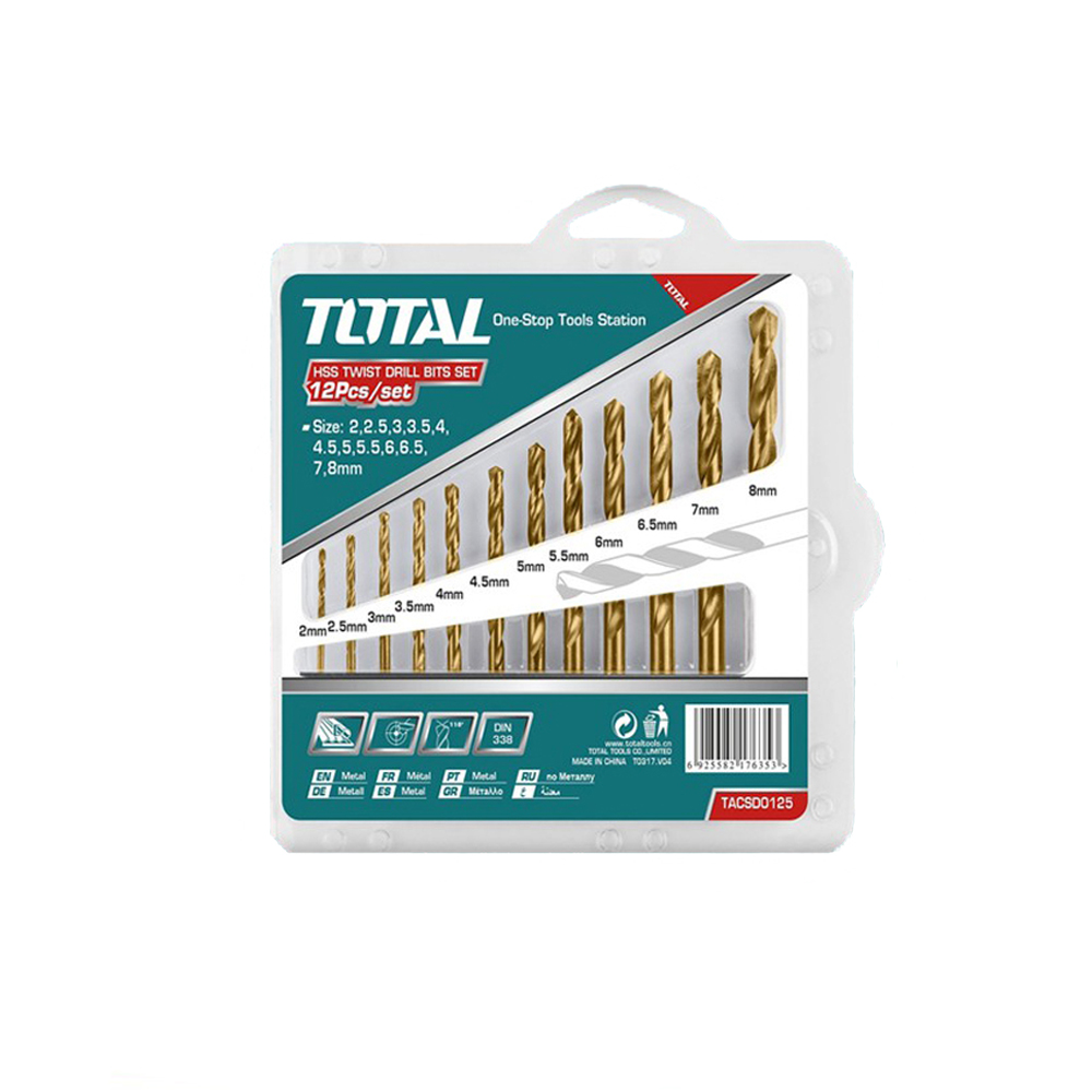 Набор свёрл TOTAL TACSD0125