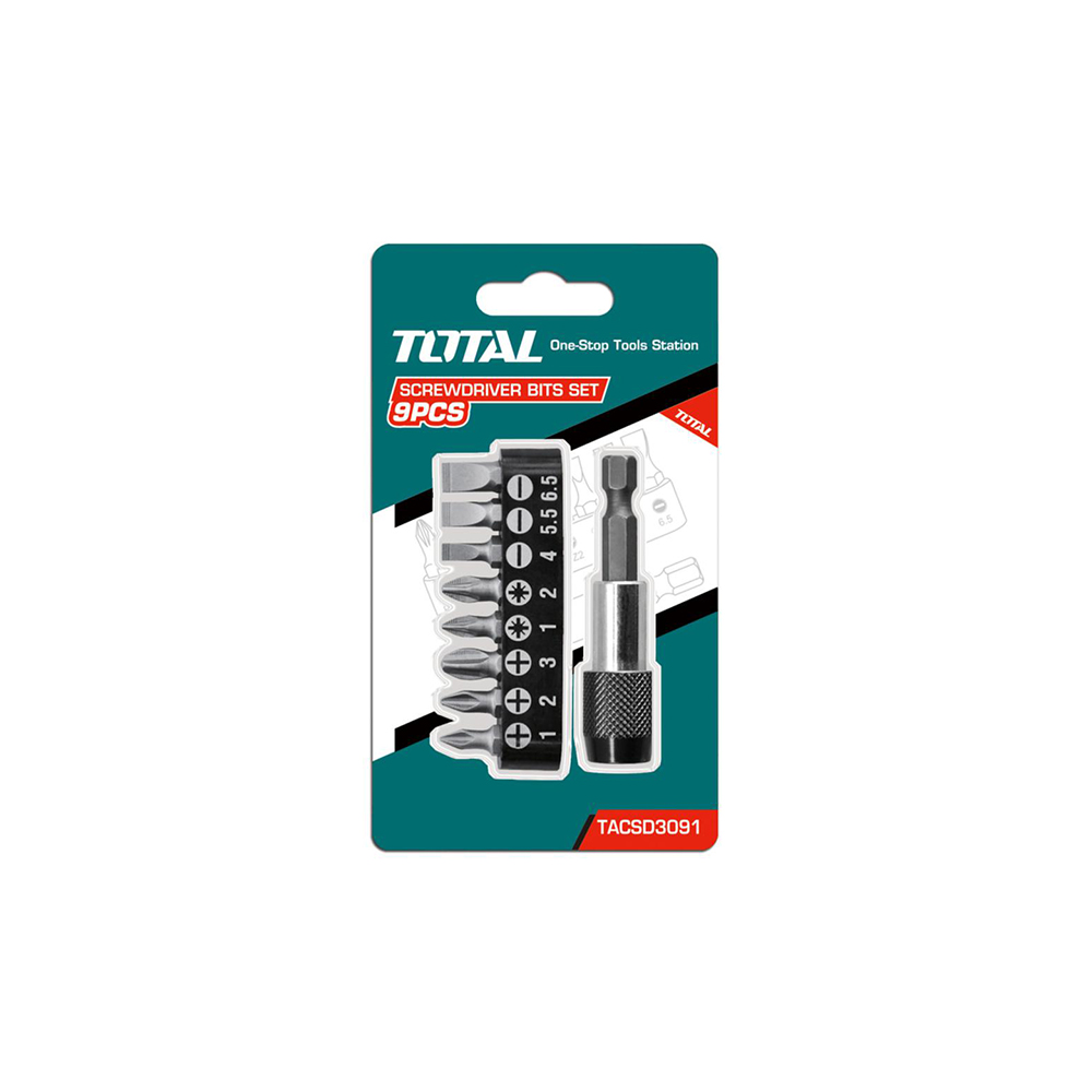 Набор бит с держателем TOTAL TACSD3091